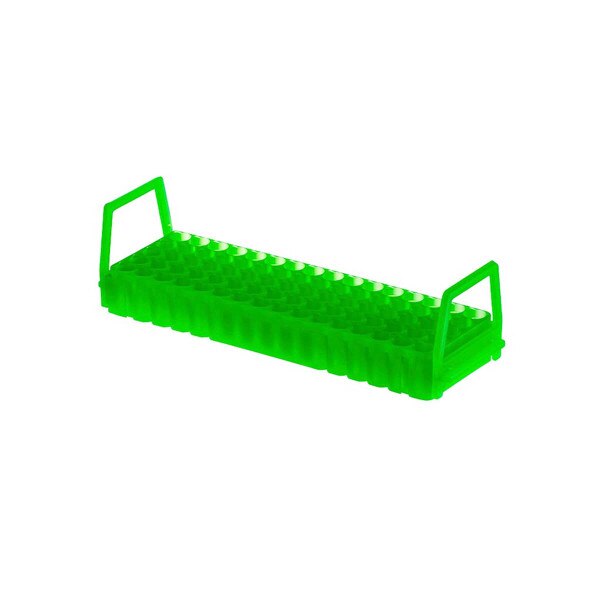 cryogenic vial rack, green